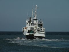 Ausfahrt zu den Fischgründen in der Nordsee .