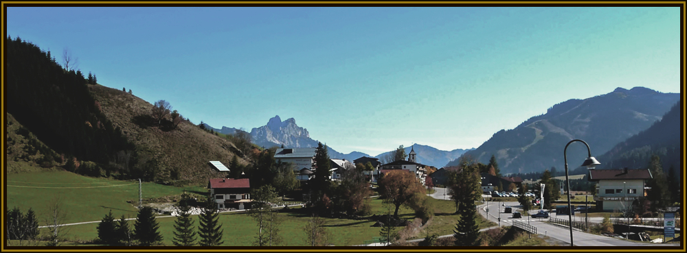 Ausflug bei schönem Wetter  in die Alpen