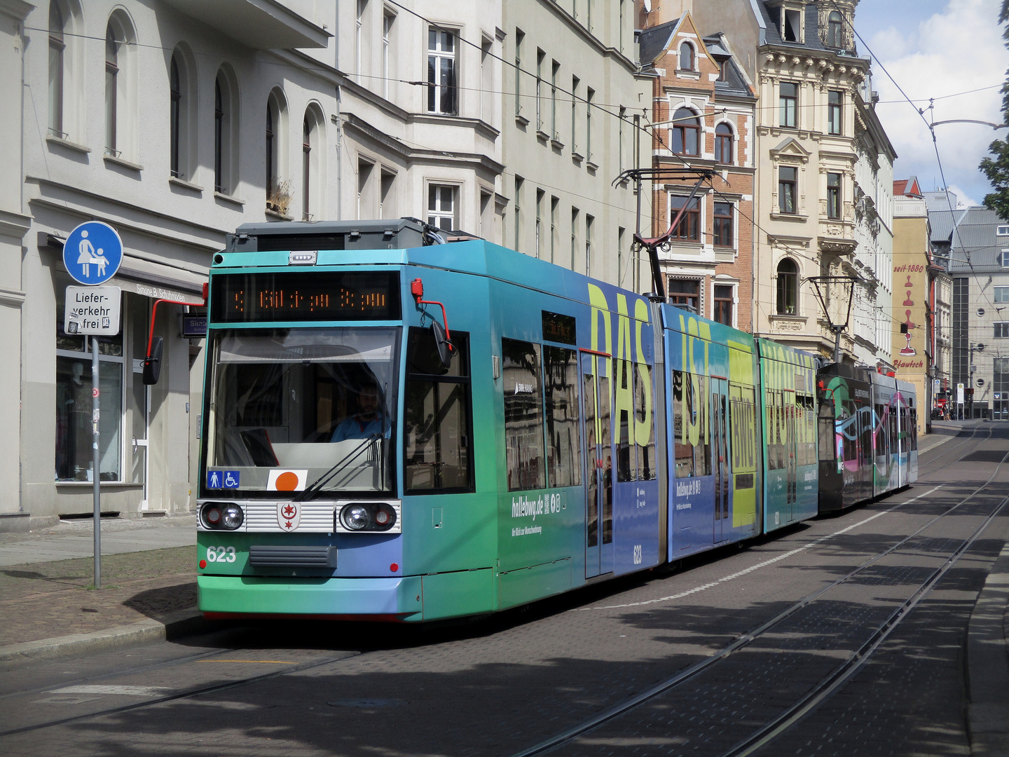 Ausflug mit der Straßenbahn durch Halle (Saale) 7.