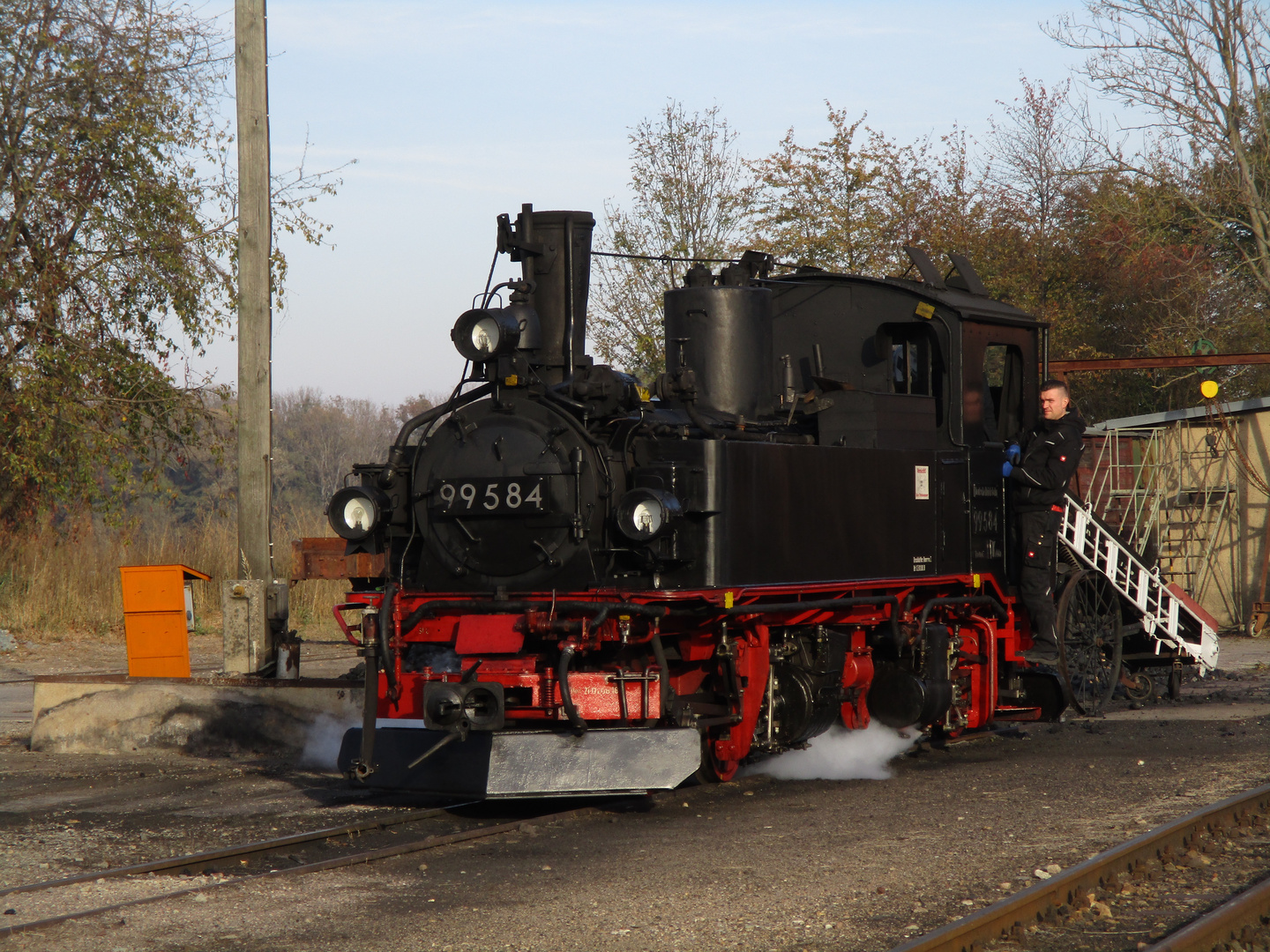 Ausflug zu den Halloweenfahrten der Döllnitzbahn 8.