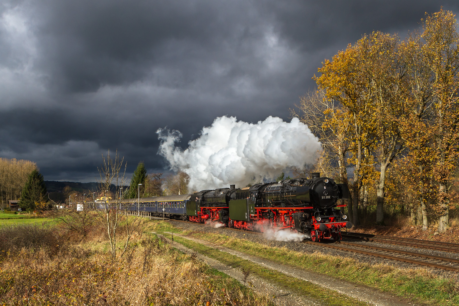 Ausflug zur Schiefen Ebene mit 01 202 und 01 150