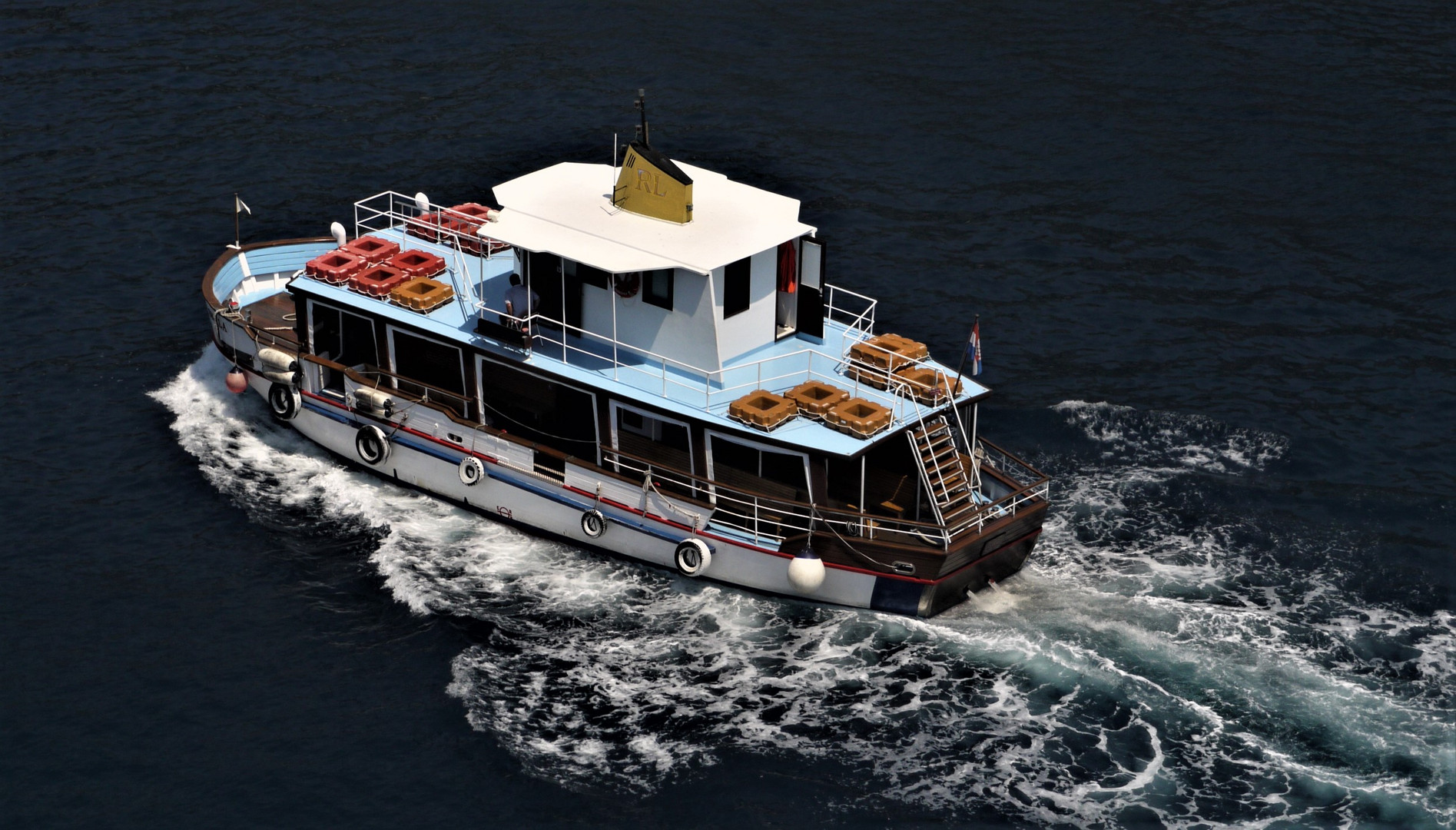 Ausflugsboot bei Dubrovnik