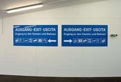 Ausgang, Exit, Uscita