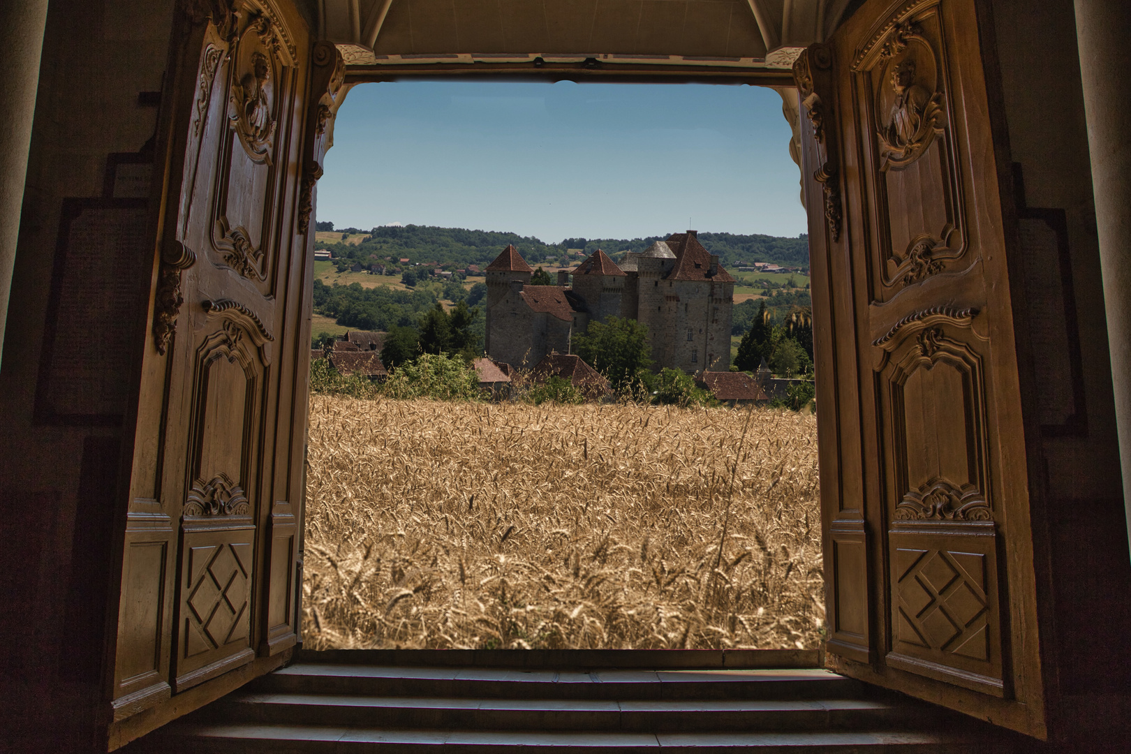 Ausgang ins Kornfeld