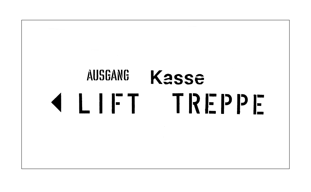 Ausgang Kasse Lift Treppe