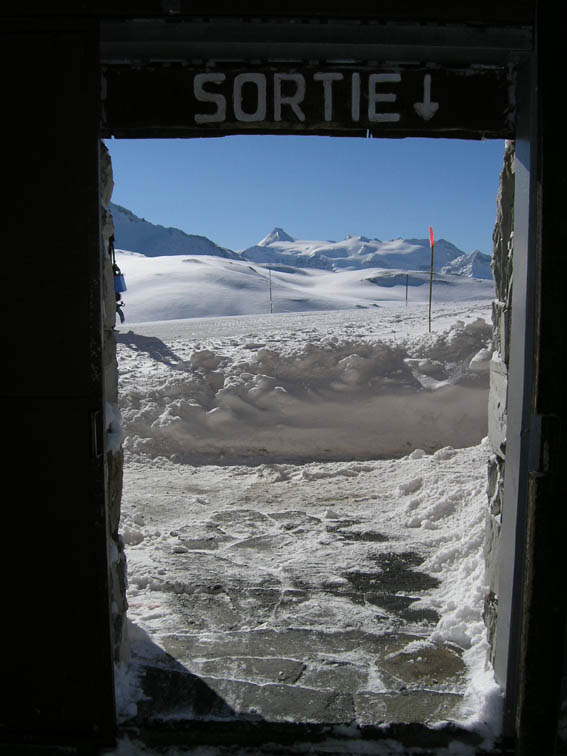 Ausgang zu Fornier Gletscher