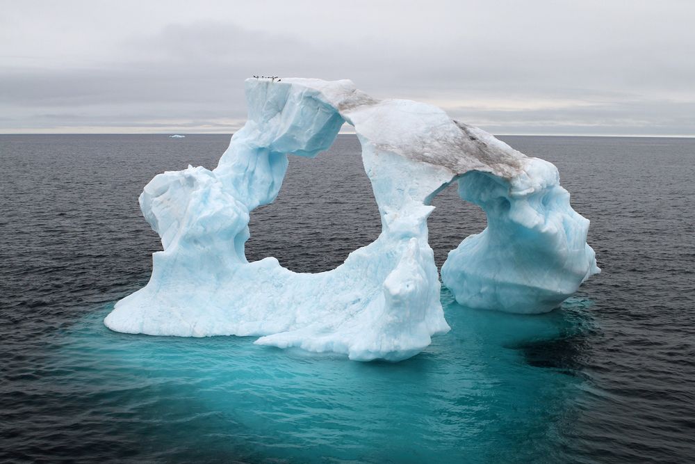 Ausgefräster Eisberg