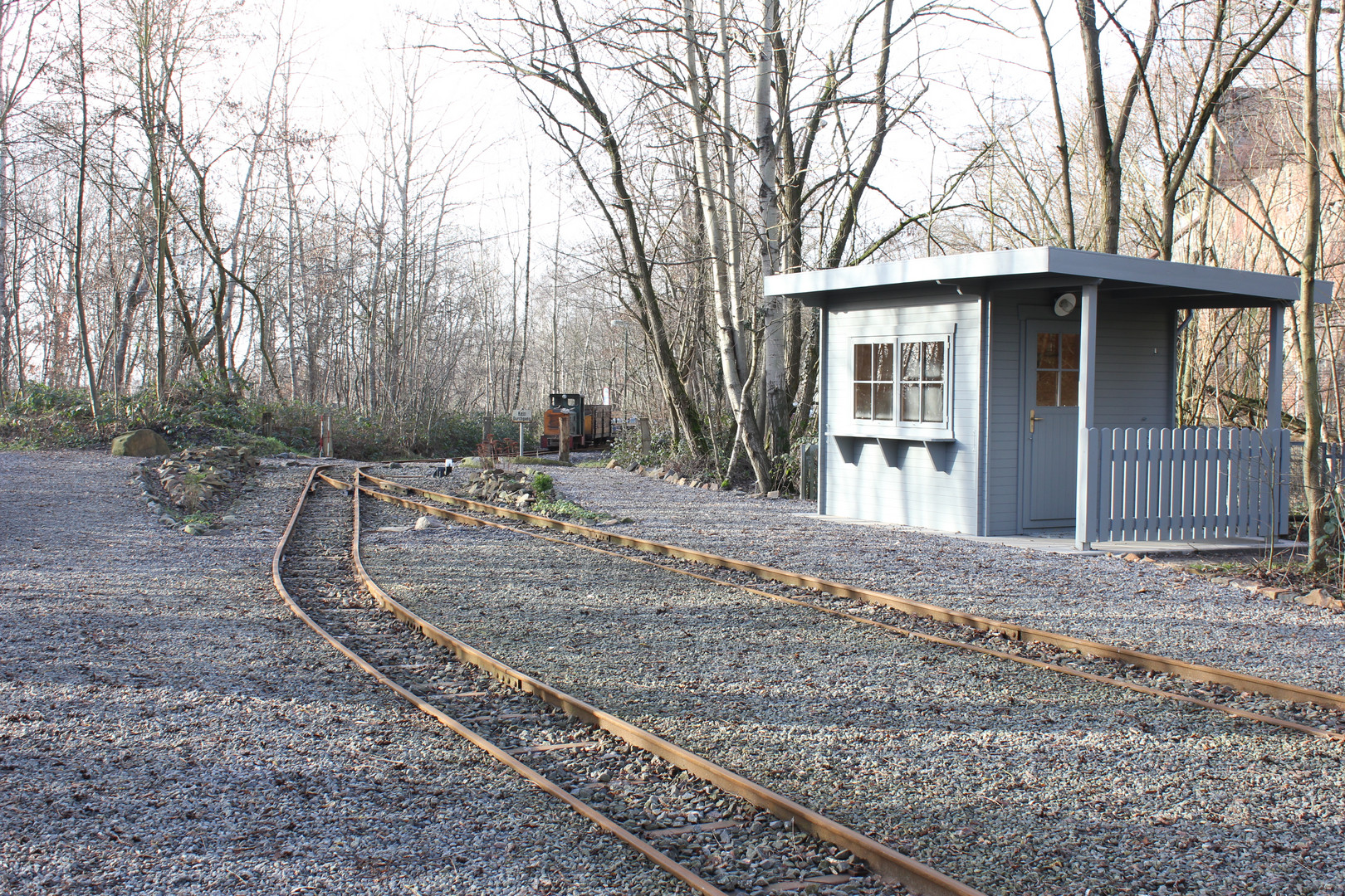 Ausgestorbener Bahnhof