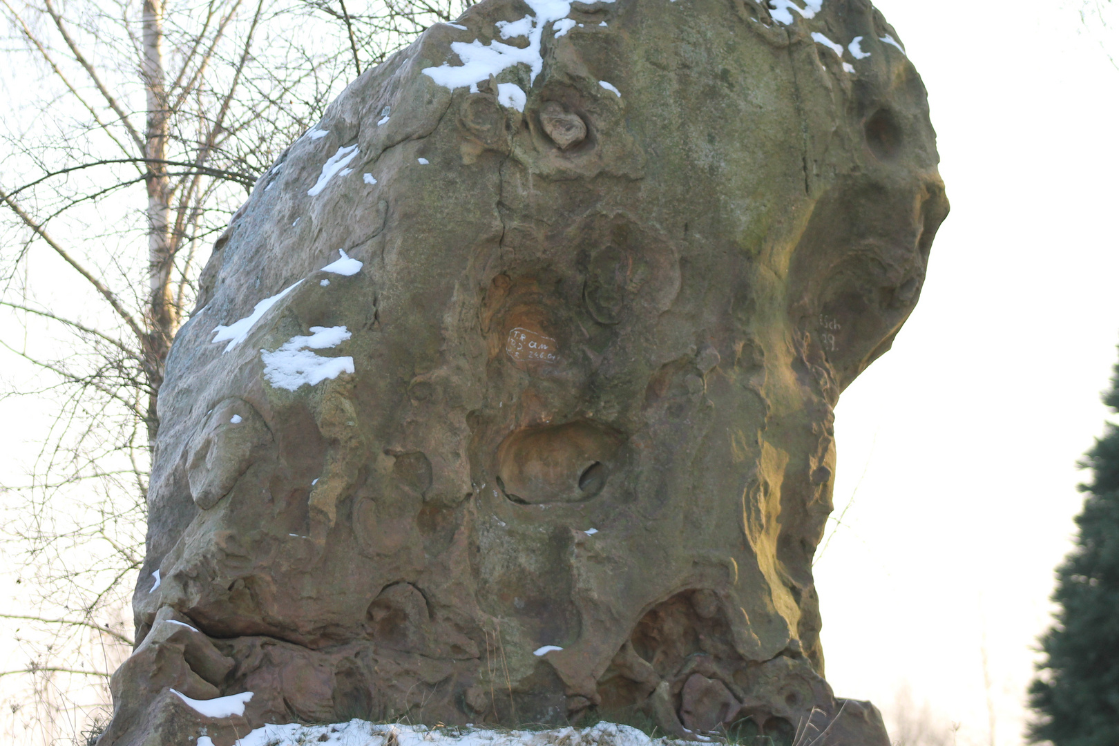 Ausgewaschener Stein