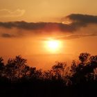 Ausklang eines Urlaubstages in der Bucht von Roses, Spanien