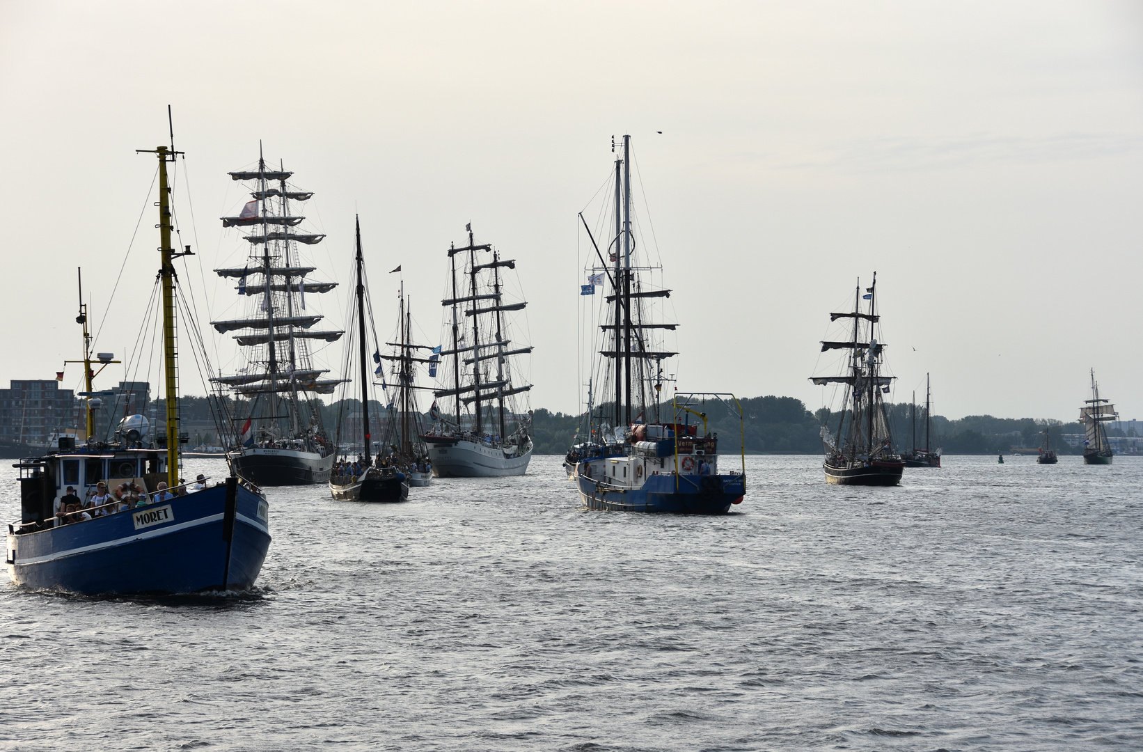 Auslaufen der Schiffe zur Hanse Sail 2018