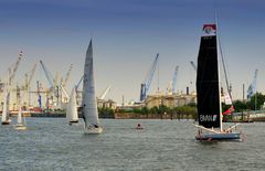 Auslaufen der Yachten der Atlantik Anniversary Regatta