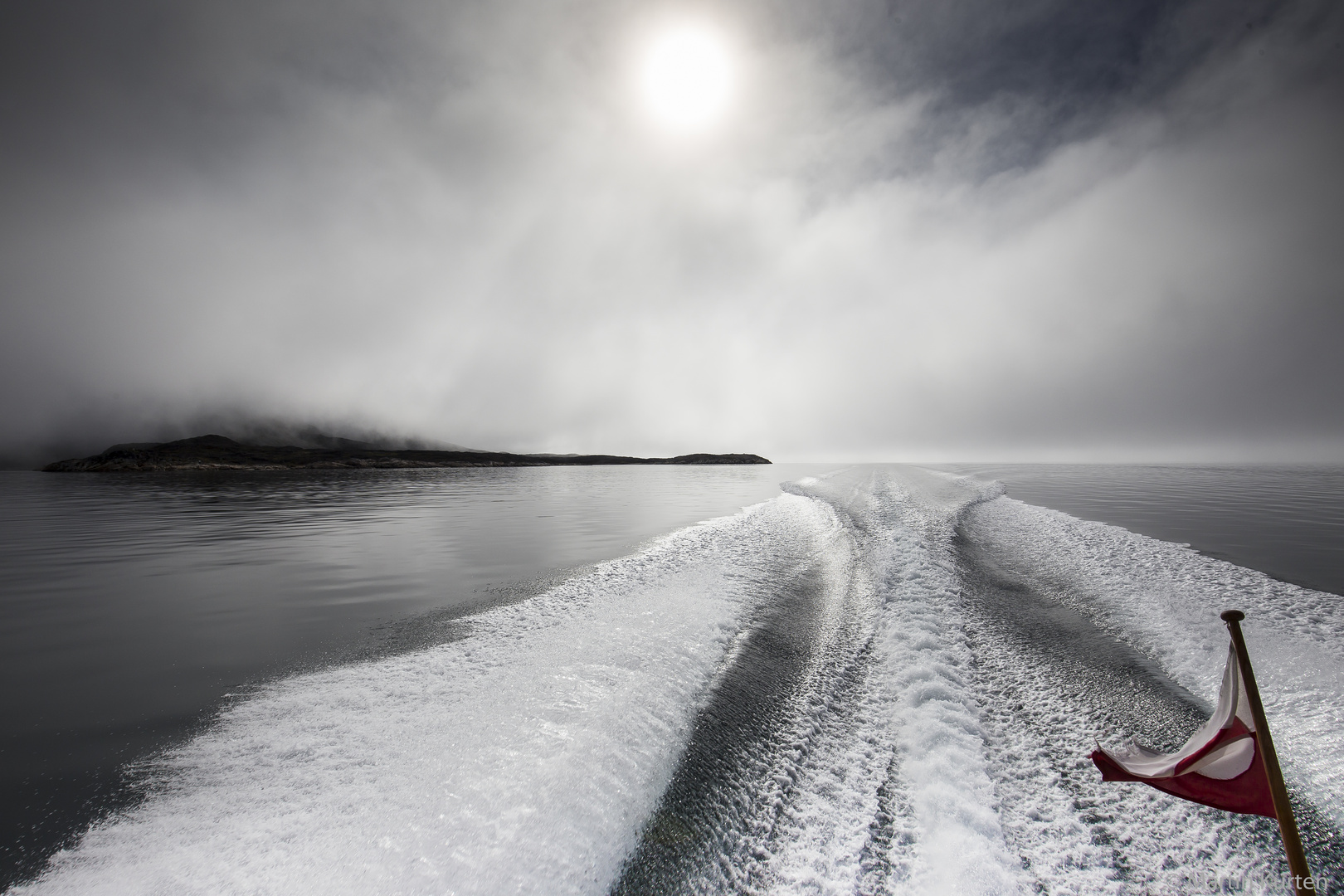 aus`m Wassertaxi im Eriksfjord, Südgrönland