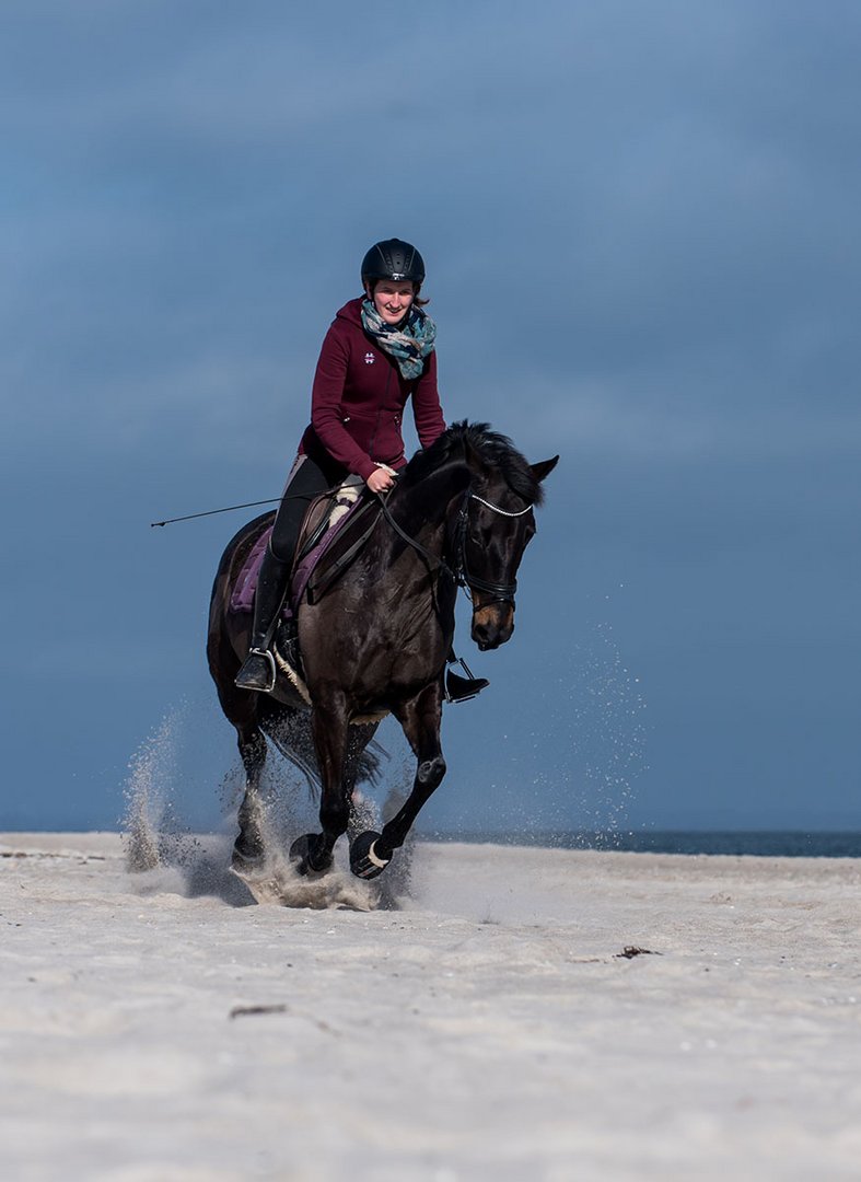 Ausritt am Strand