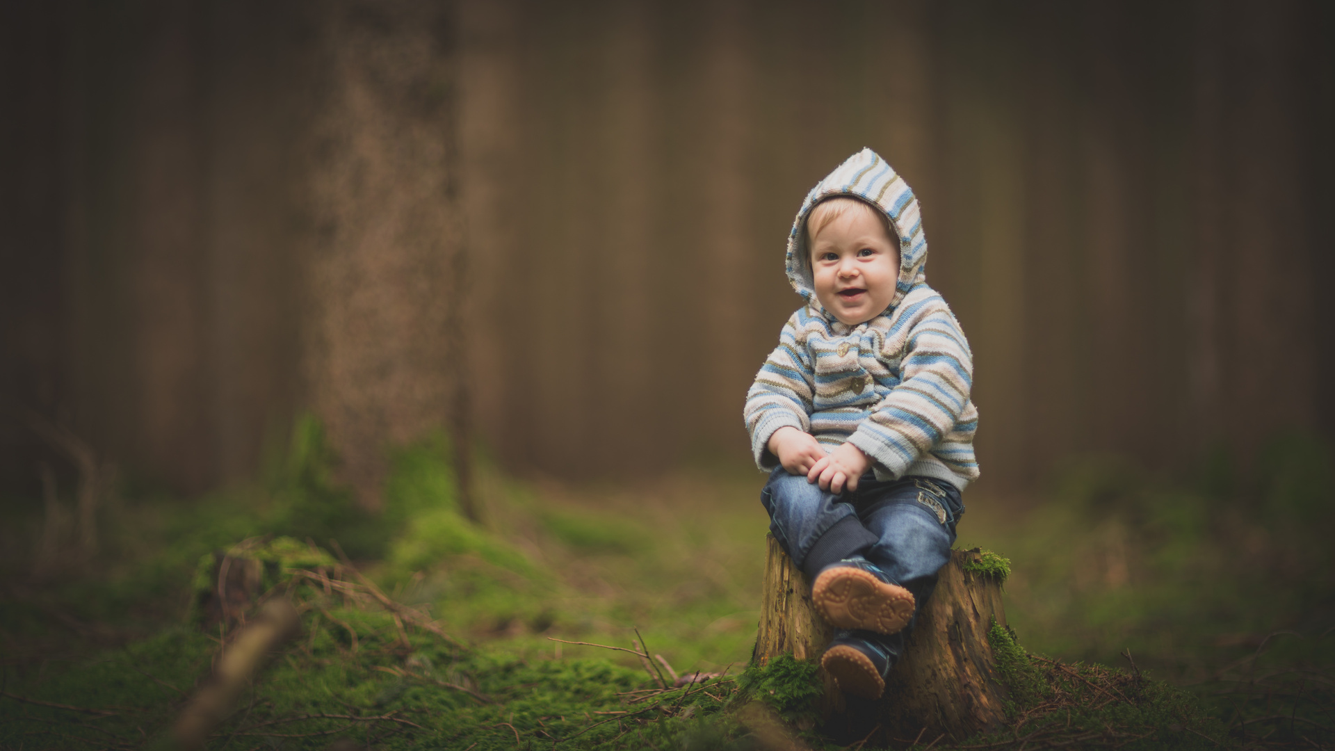 Ausruhen vom vielen Wandern im Wald