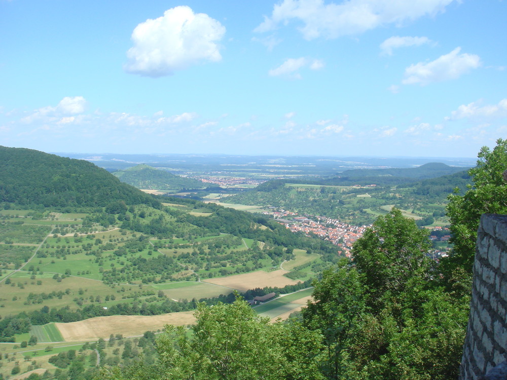 Aussblick von Burg Reußenstein