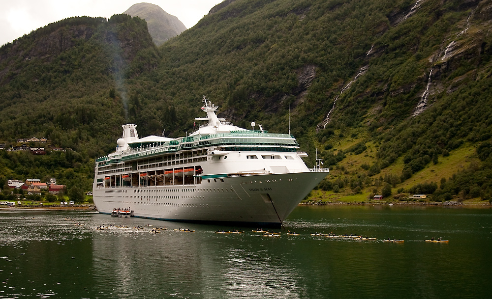 Ausschiffen in Geiranger