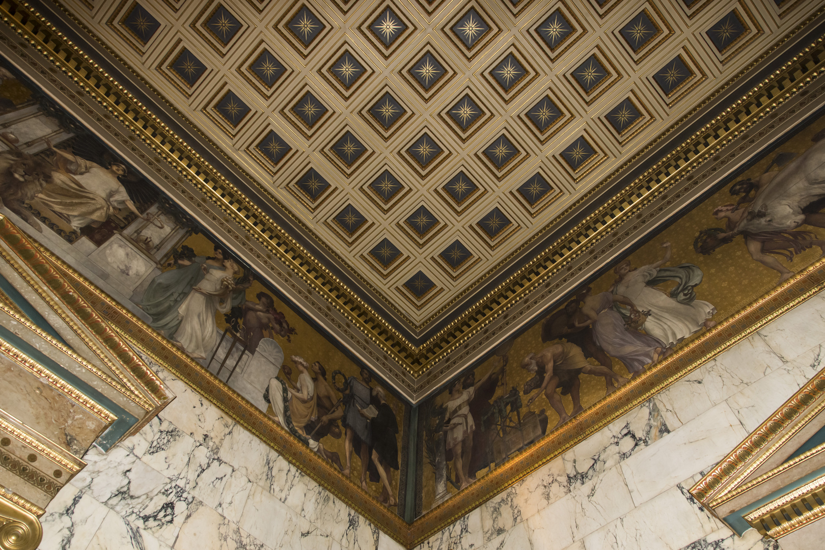 Ausschnitt der Decke im Wiener Parlament