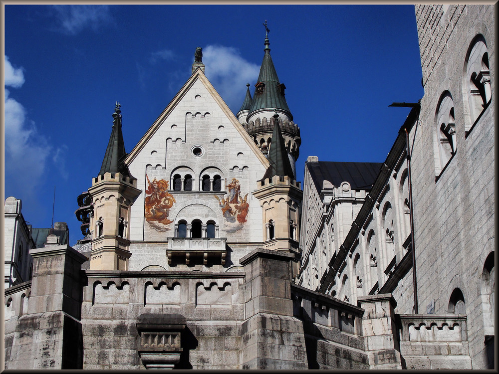 Ausschnitt vom Schloss Neuschwanstein