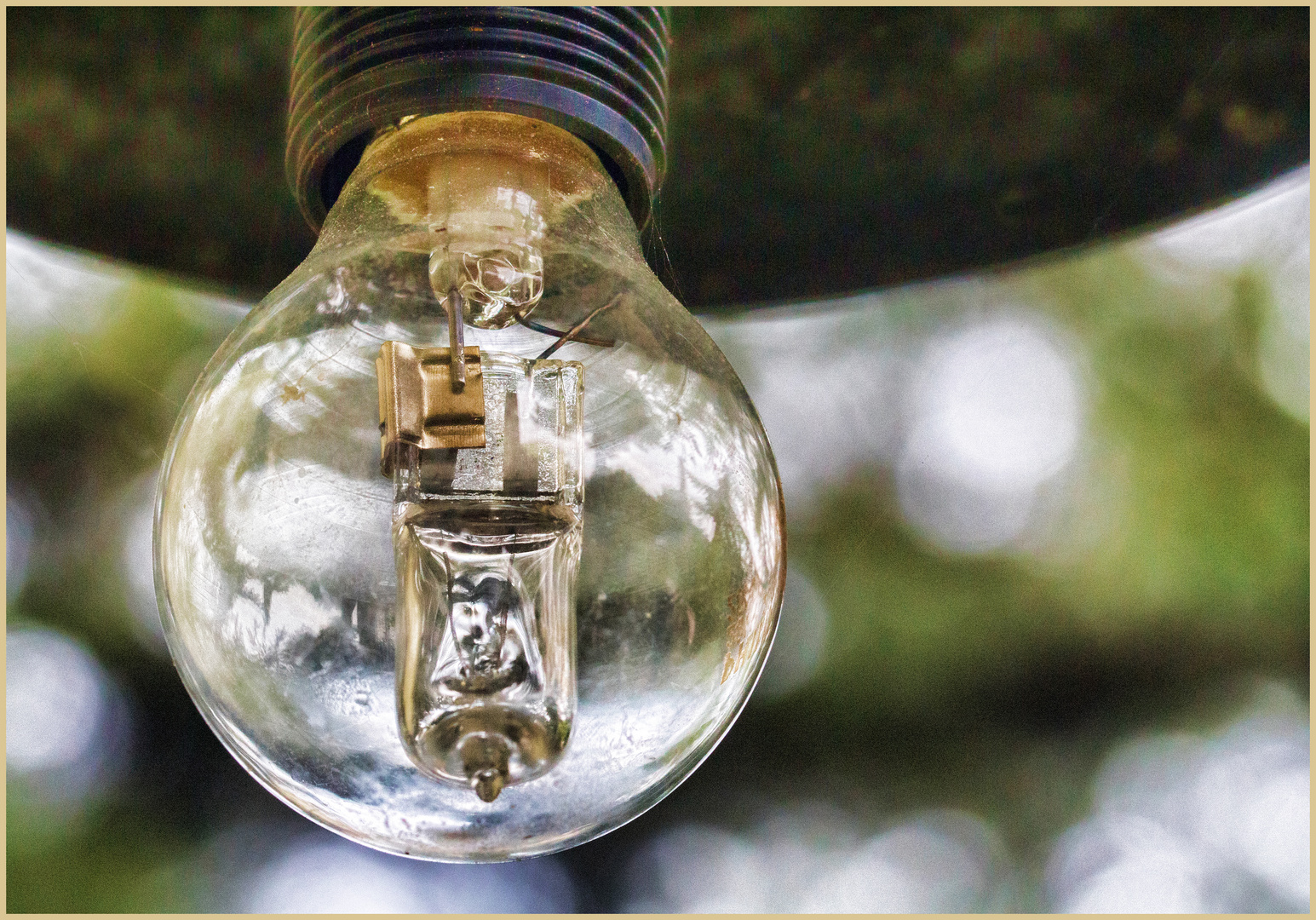 Aussen-Lampe an einem alten Haus