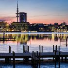 Außenalster am Winterabend