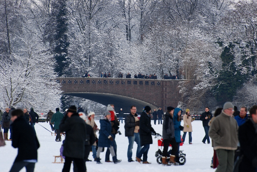 Außenalster im Ausnahmezustand