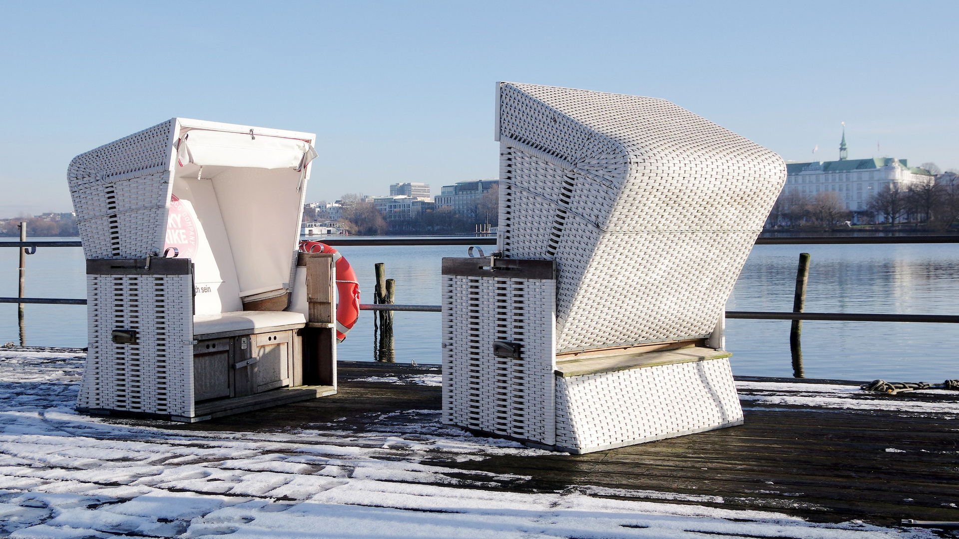 Außenalster im Winter