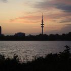 Außenalster in der Abenddämmerung