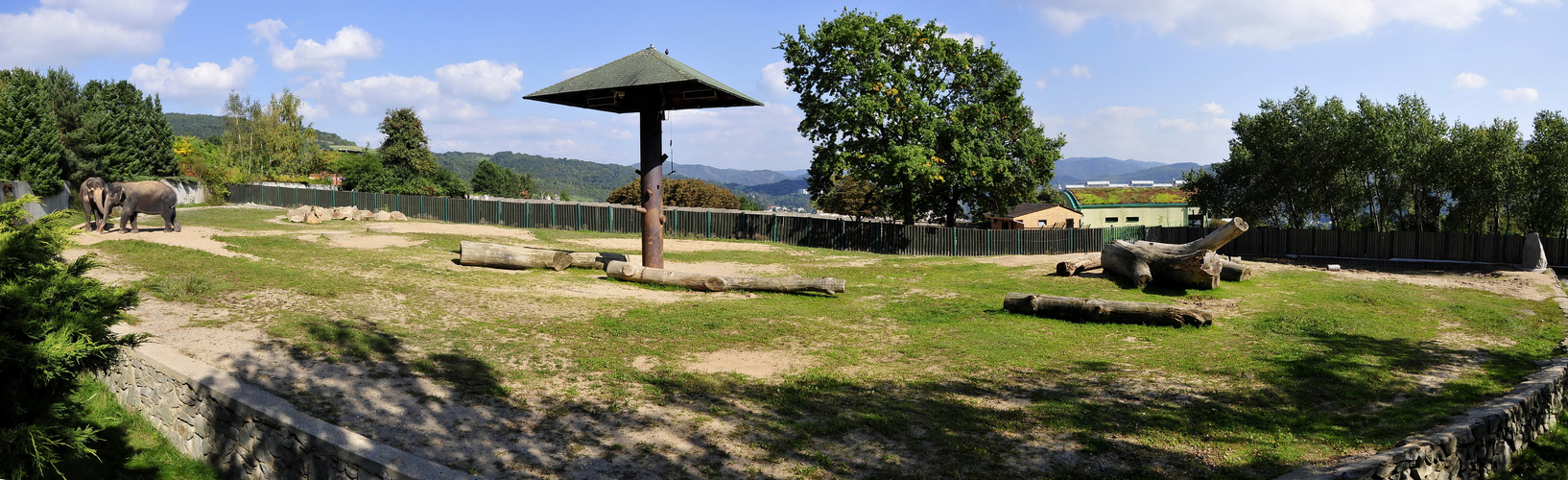 Außenanlage Zoo Usti na Laben