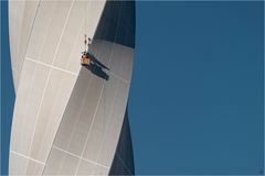 Außenarbeiten am ThyssenKrupp Testturm Rottweil