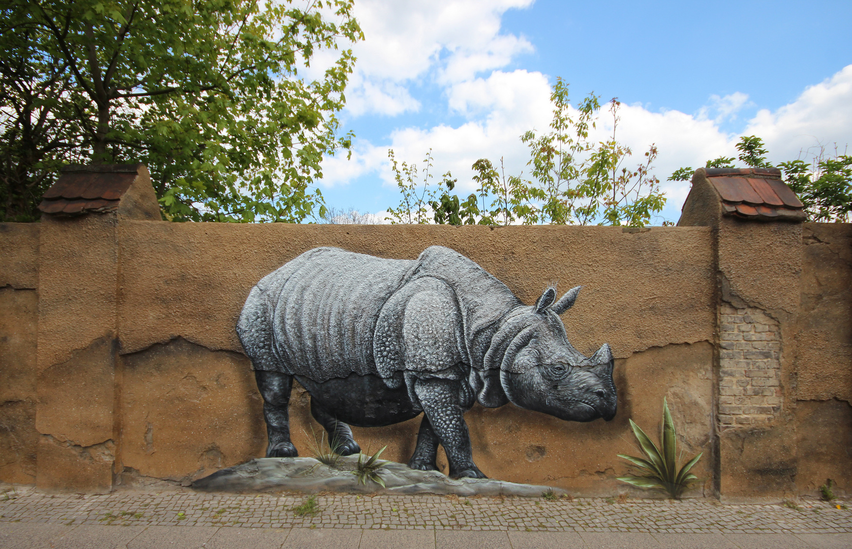 Aussenmauer Tierpark Berlin