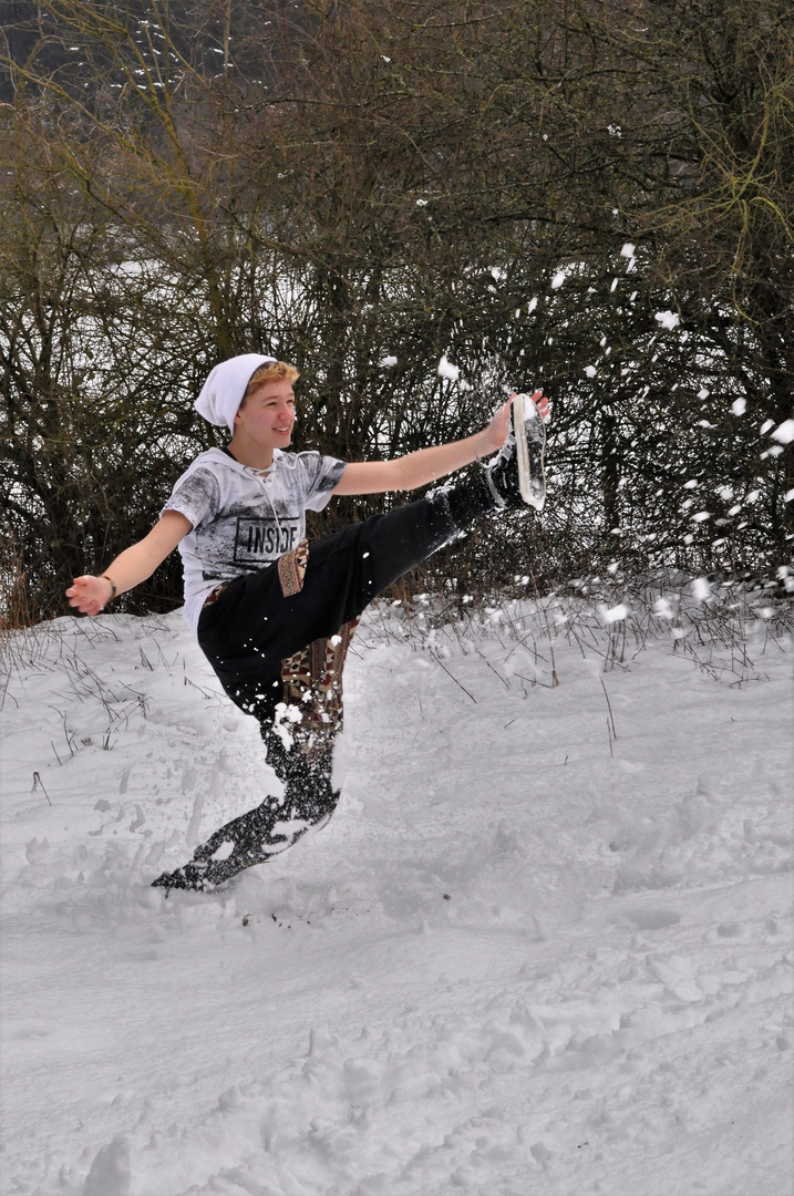 Außergewöhnliche Schneeballschlacht