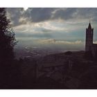 Aussicht auf Assisi nach dem Regen