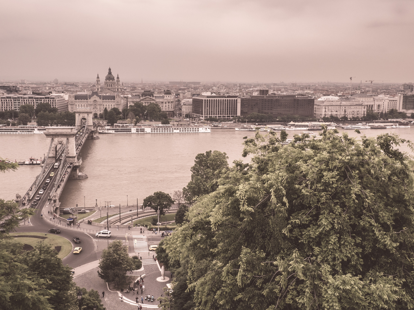 Aussicht auf Budapest