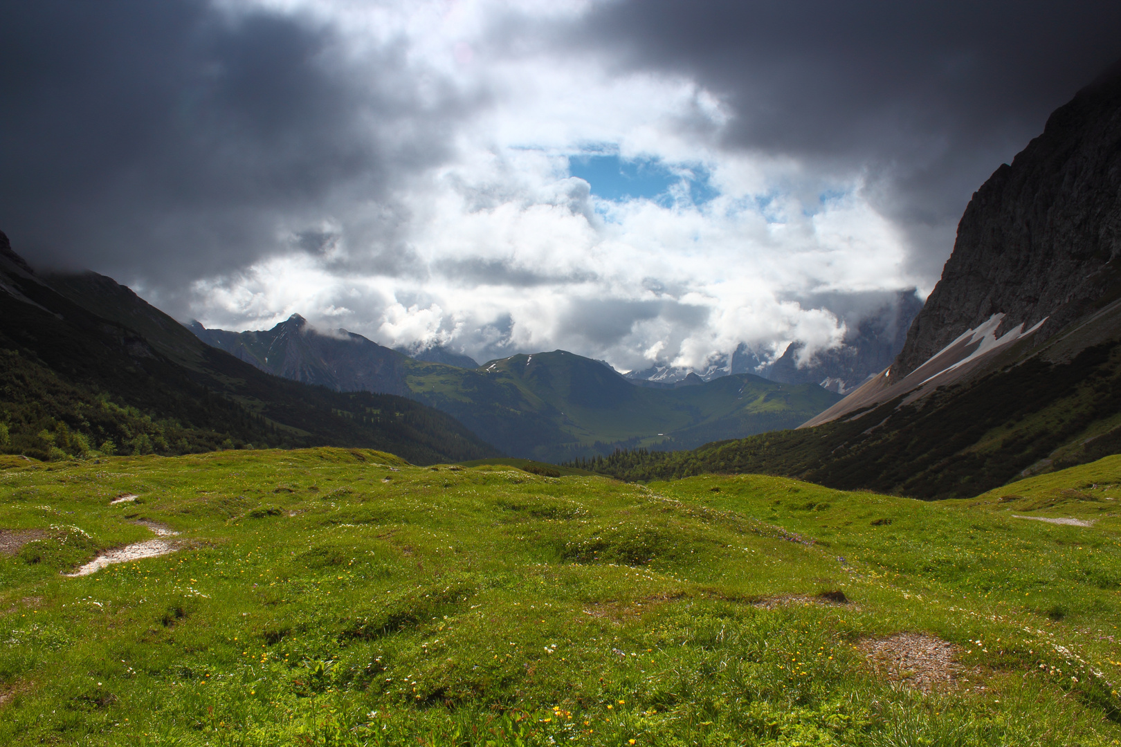 Aussicht auf das Karwendel-Tal