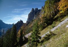 Aussicht auf dem Weg zur Scharte