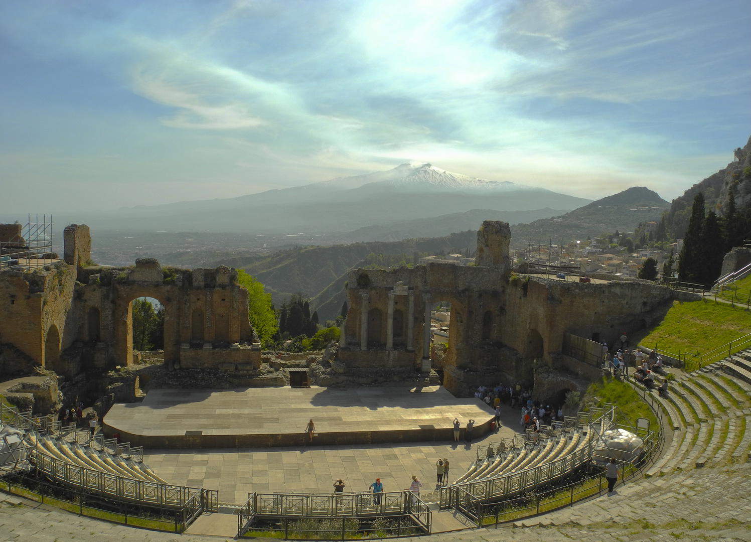 Aussicht auf den Ätna in Taormina