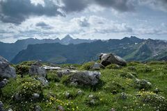 Aussicht auf den Hochvogel