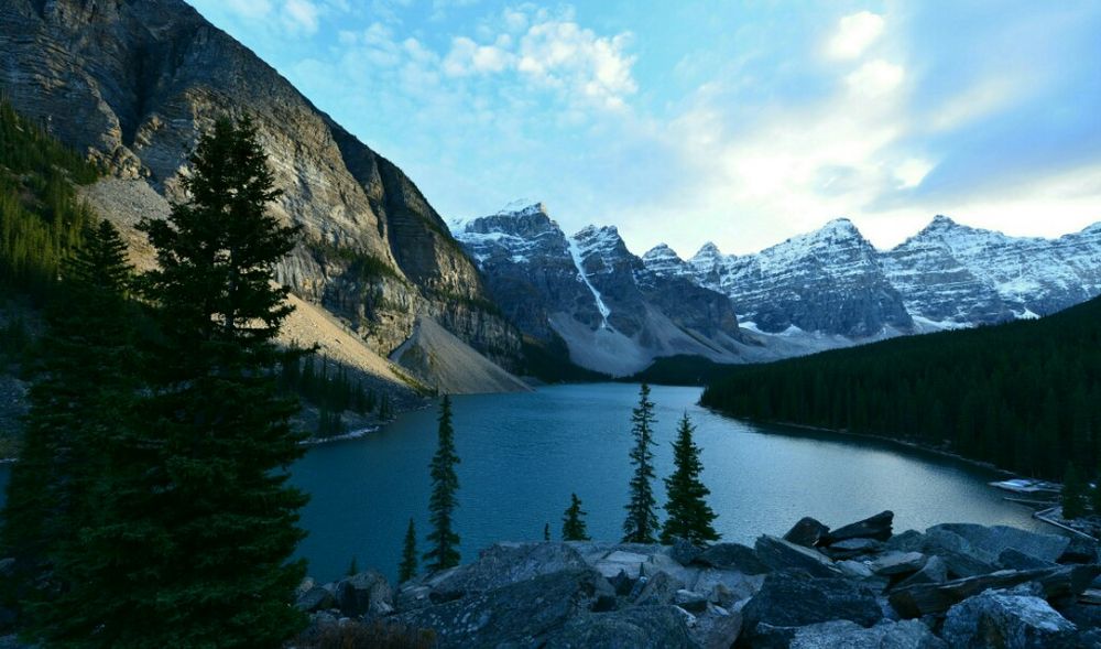 Aussicht auf den Moraine Lake