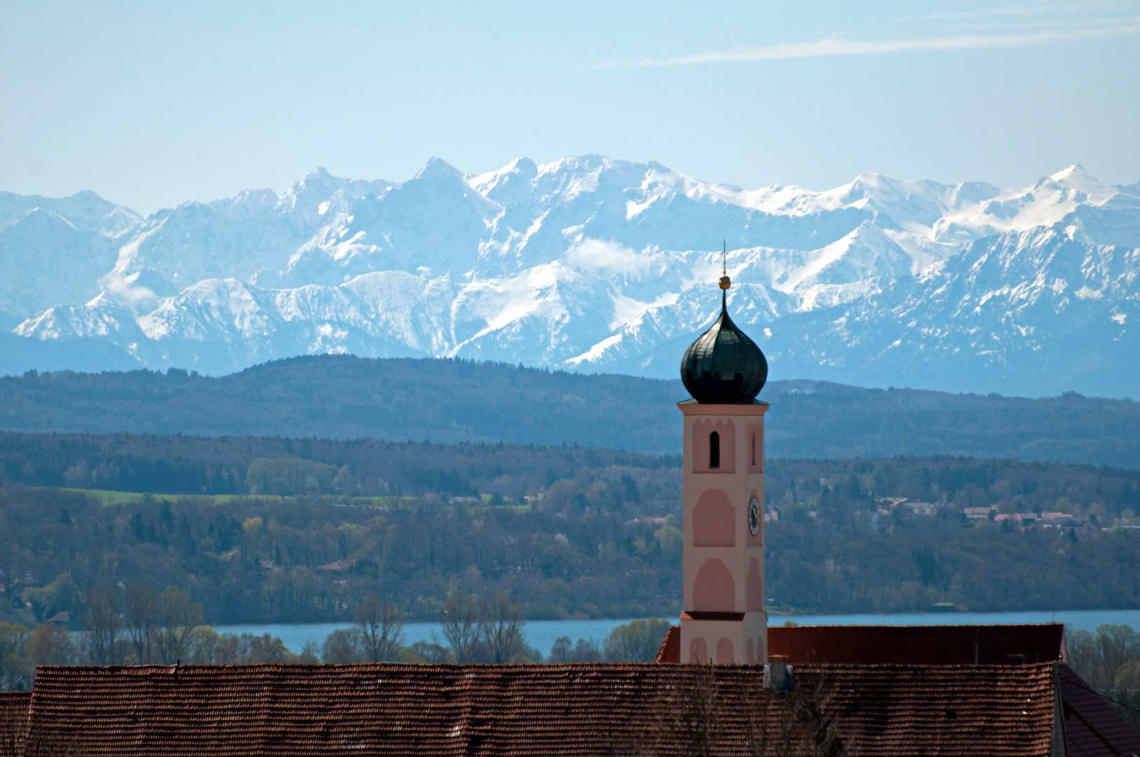 Aussicht auf die Bayerischen Alpen