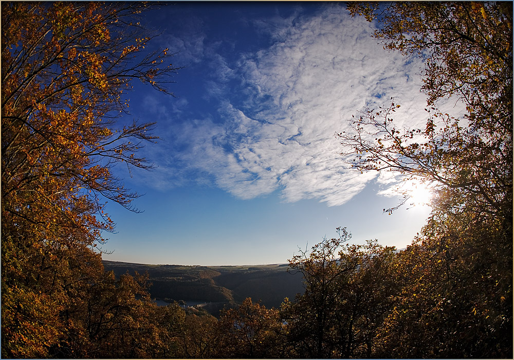 Aussicht auf die Urftstaumauer