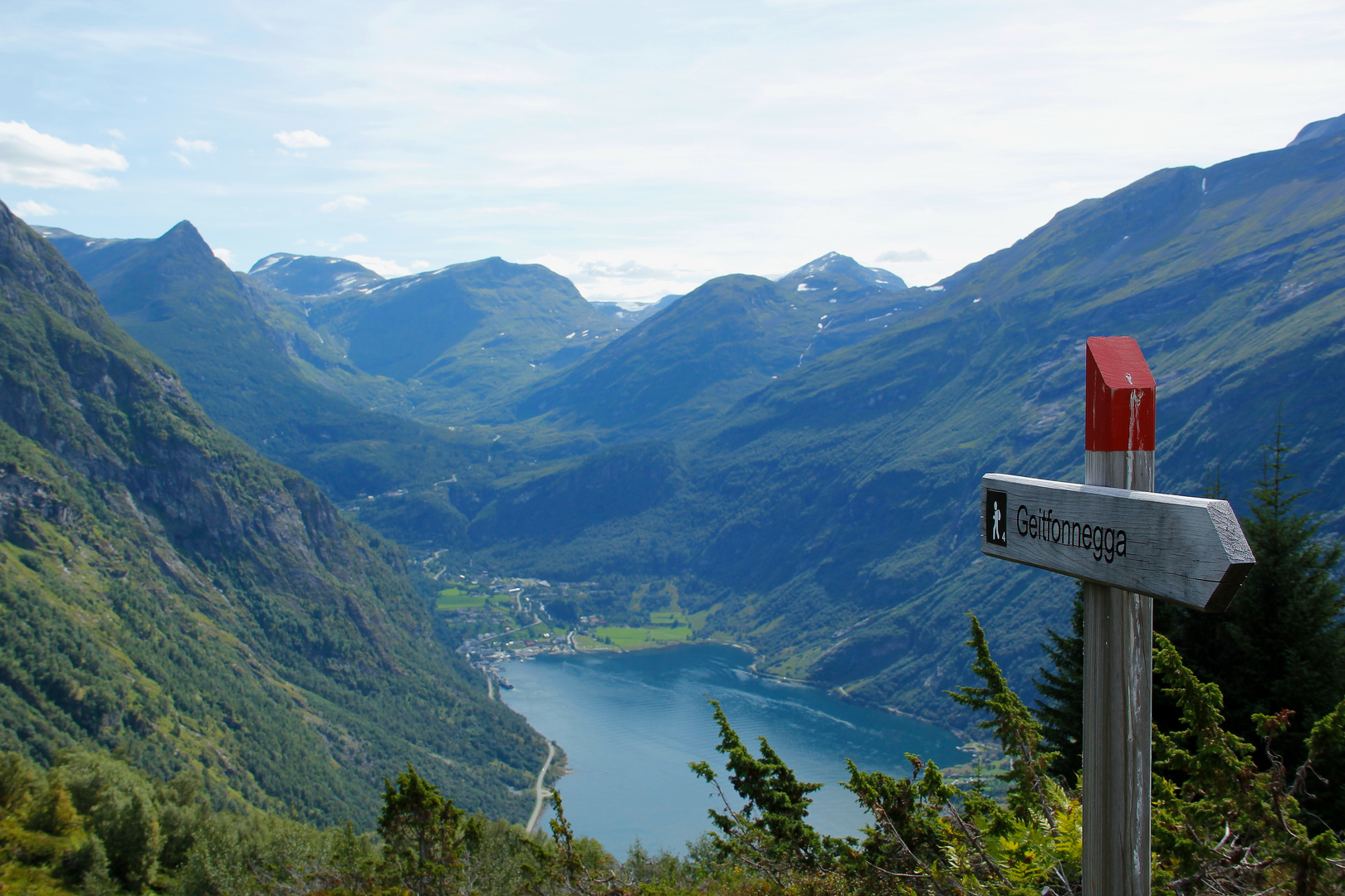 Aussicht auf Geiranger