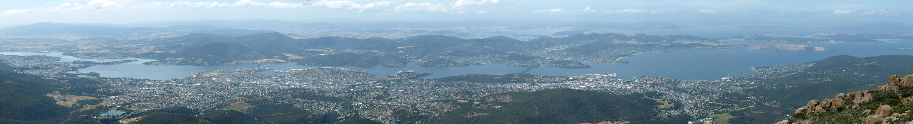 Aussicht auf Hobart