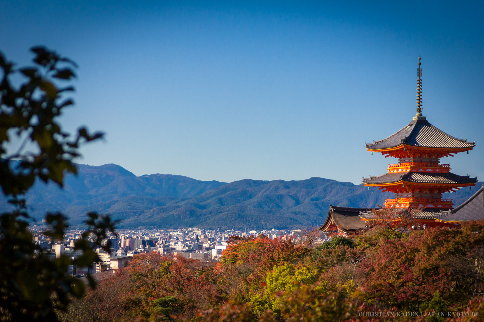 Aussicht auf Kyoto mit Pagode