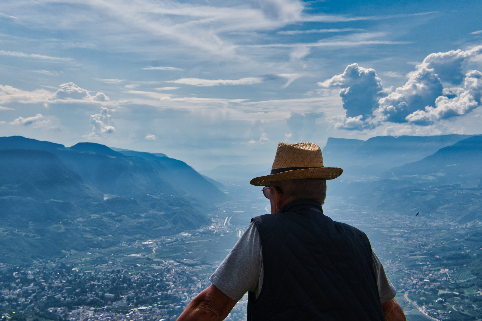 Aussicht auf Meran vom Hochmuth