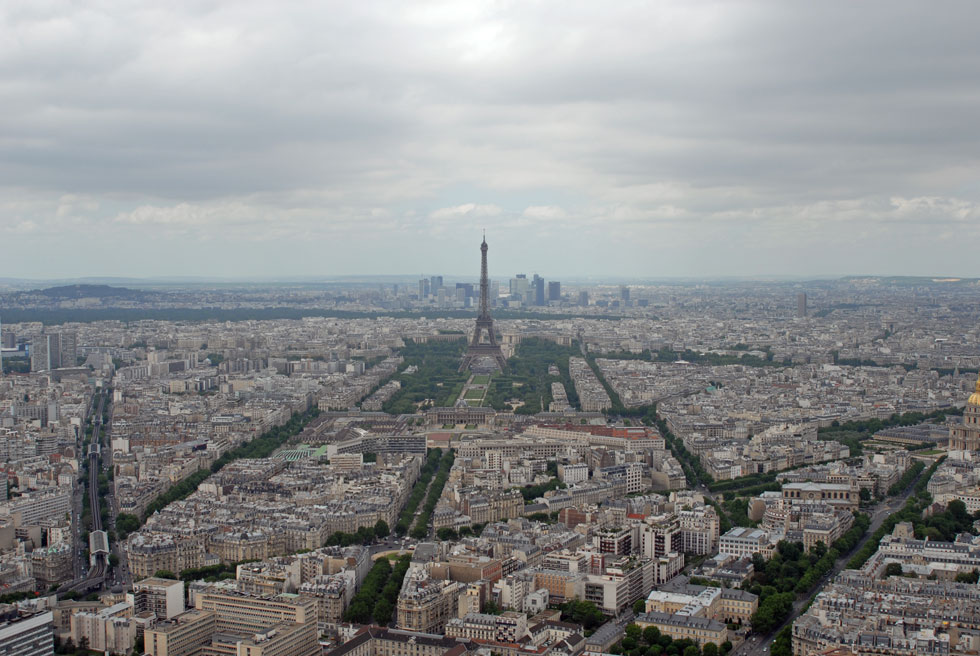 Aussicht auf Paris vom Monparnasse Tower