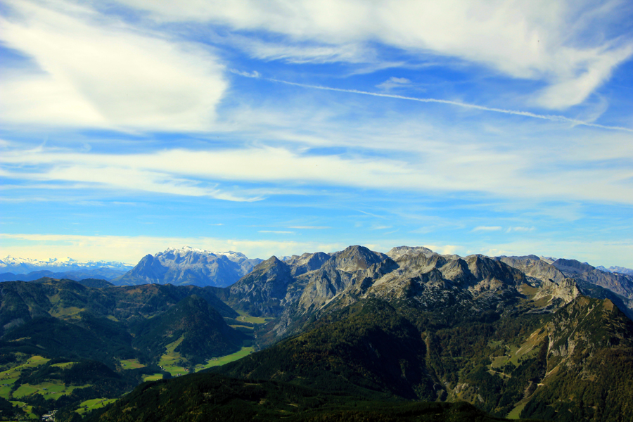 Aussicht auf Tennegebirge vom Gr. Donnerkogel