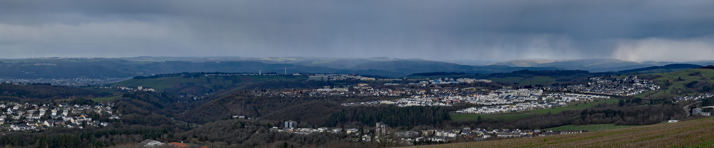 Aussicht auf Trier am Weihnachtstag