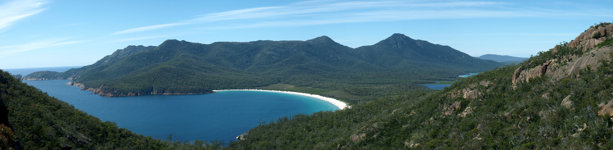 Aussicht auf Wineglass Bay