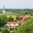 Aussicht auf Zeche Hugo vom Kirchturm St. Ludgerus